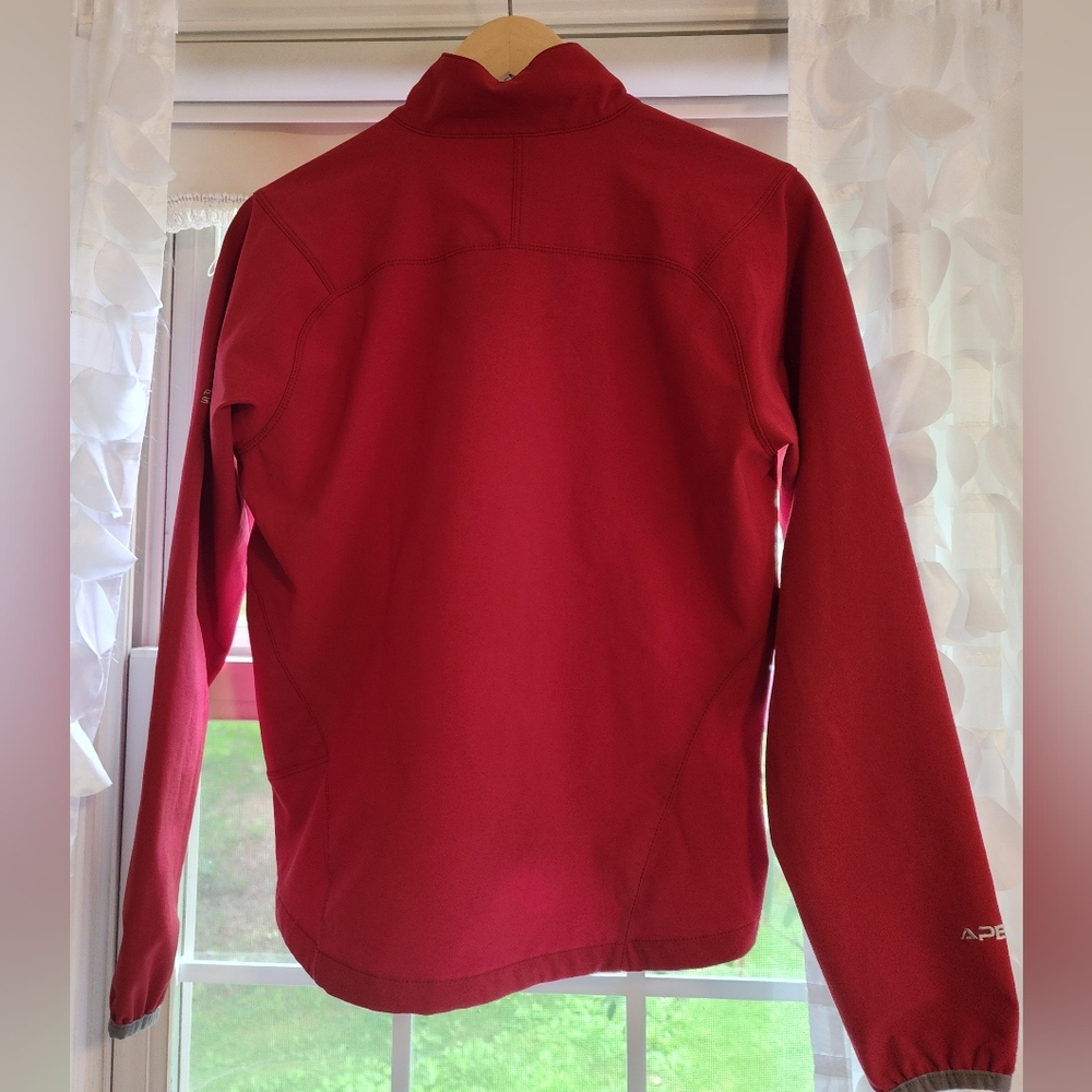 The North Face Jacket Womens Small Orange Soft Shell 1/4 Zip Hiking Apex G32 - Picture 2 of 10